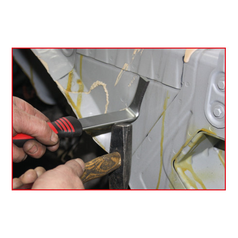 KS Tools Karosserie-Trennmeißel, 90° gebogen