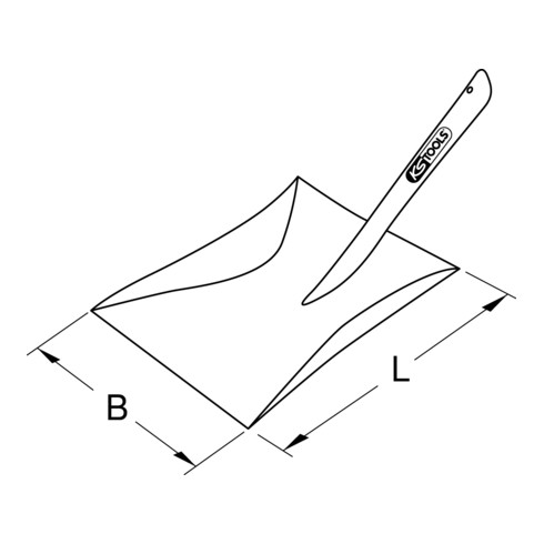 KS Tools Kehrblech, 228x224mm