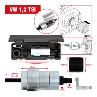 KS Tools Kettenrad-Montage-Werkzeug-Satz für VAG, 7-tlg
