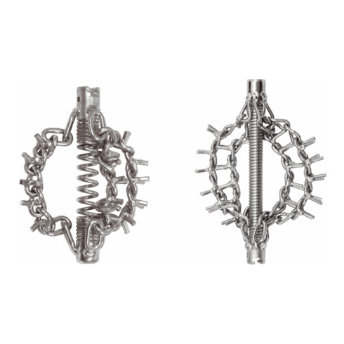 KS Tools Kettenschleuderkopf mit Spike-Kette, 2 Ketten