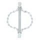 KS Tools Kettingslinger kop met gladde ketting, 2 kettingen