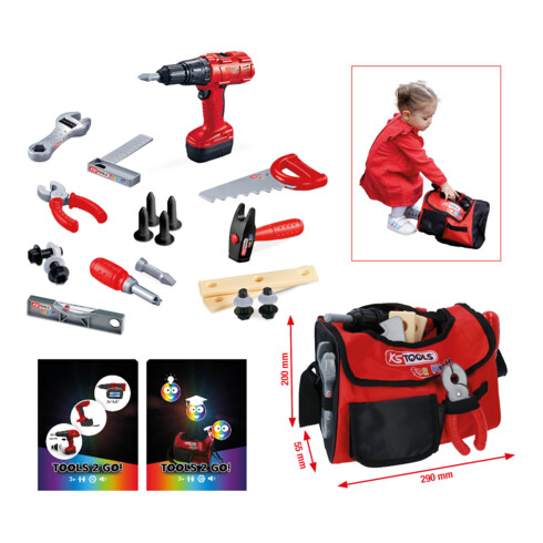KS Tools Kinder Werkzeug-Satz mit Smartbag-Tasche, 26-tlg