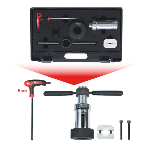 KS Tools kit ausilio KS Tool di montaggio ammortizzatori con molla di trazione, 7pz.