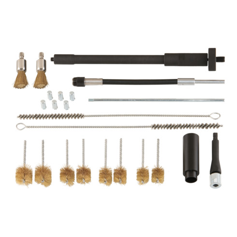 KS Tools Kit de nettoyage du puits d'injection, 23 pcs