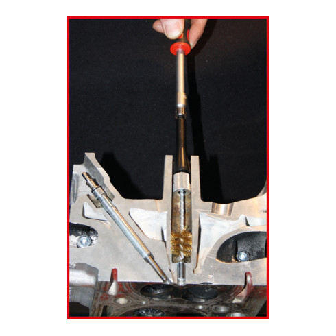 KS Tools Kit de nettoyage du puits d'injection, 23 pcs