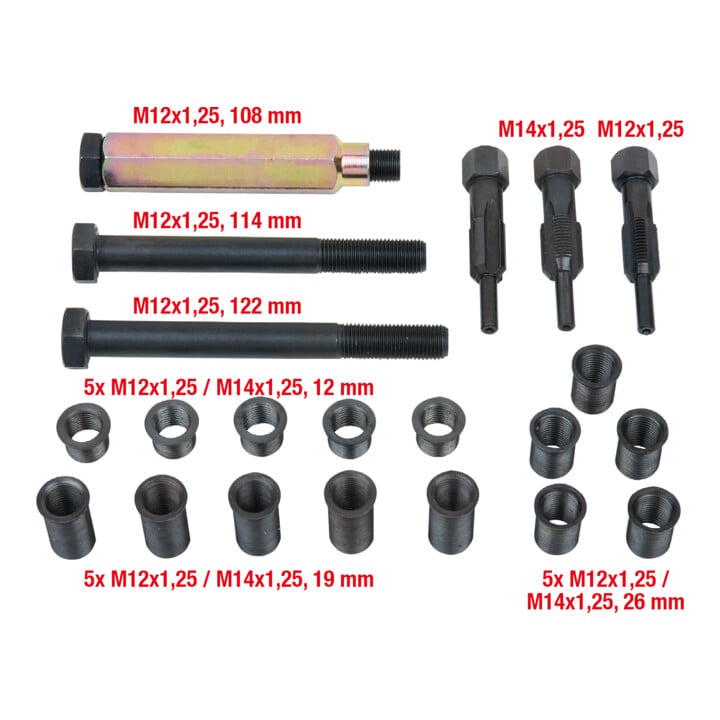 KS Tools Kit de réparation M12 x 1,25 de bougies d'allumage et de préchauffage THREADfix, 21 pcs.