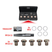 KS Tools Kit de réparation pour bouchons de vidange, 12 pcs. M12x1,5