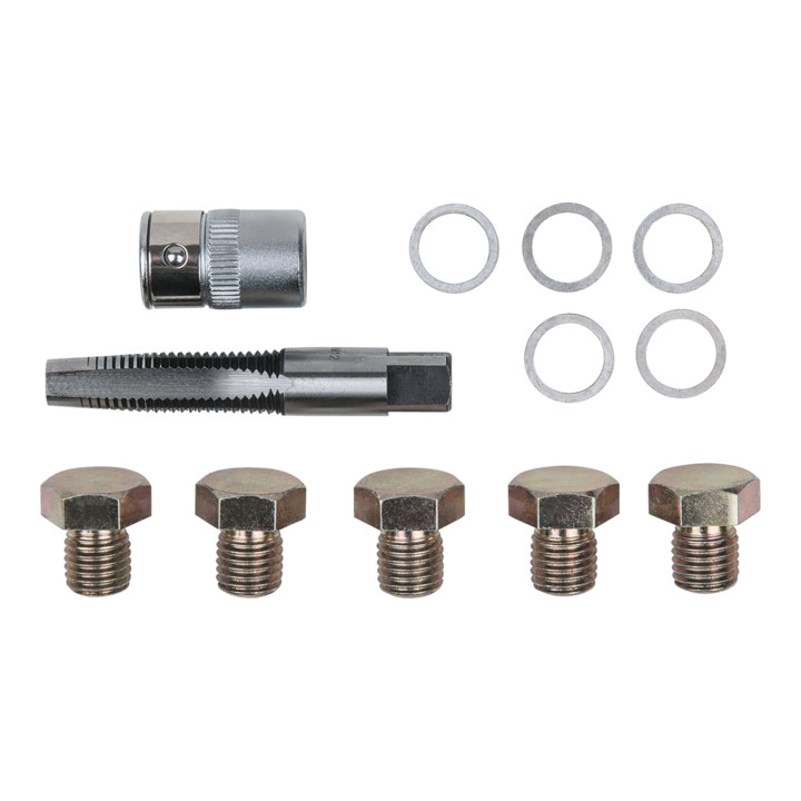 KS Tools Kit de réparation pour bouchons de vidange, 12 pcs. M12x1,5