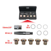 KS Tools Kit de réparation pour bouchons de vidange, 12 pcs. M14x1,5