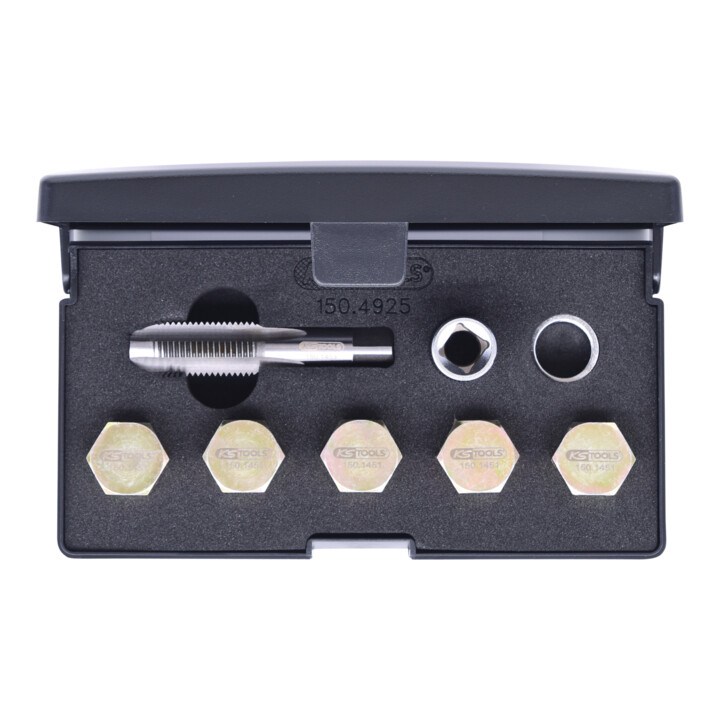 KS Tools Kit de réparation pour bouchons de vidange, 12 pcs. M15x1,5