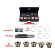 KS Tools Kit de réparation pour bouchons de vidange, 12 pcs. M17x1,5