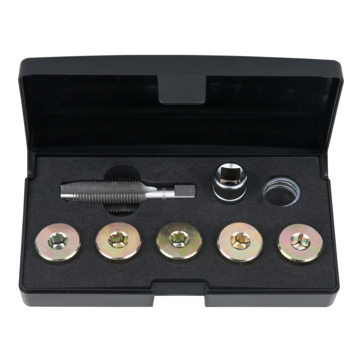 KS Tools Kit de réparation pour bouchons de vidange, 12 pcs. M17x1,5