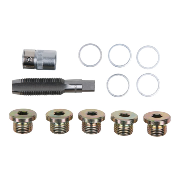 KS Tools Kit de réparation pour bouchons de vidange, 12 pcs. M17x1,5