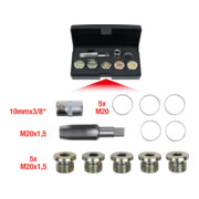 KS Tools Kit de réparation pour bouchons de vidange, 12 pcs. M20x1,5
