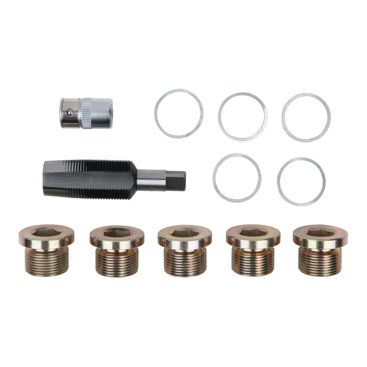 KS Tools Kit de réparation pour bouchons de vidange, 12 pcs. M24x1,5