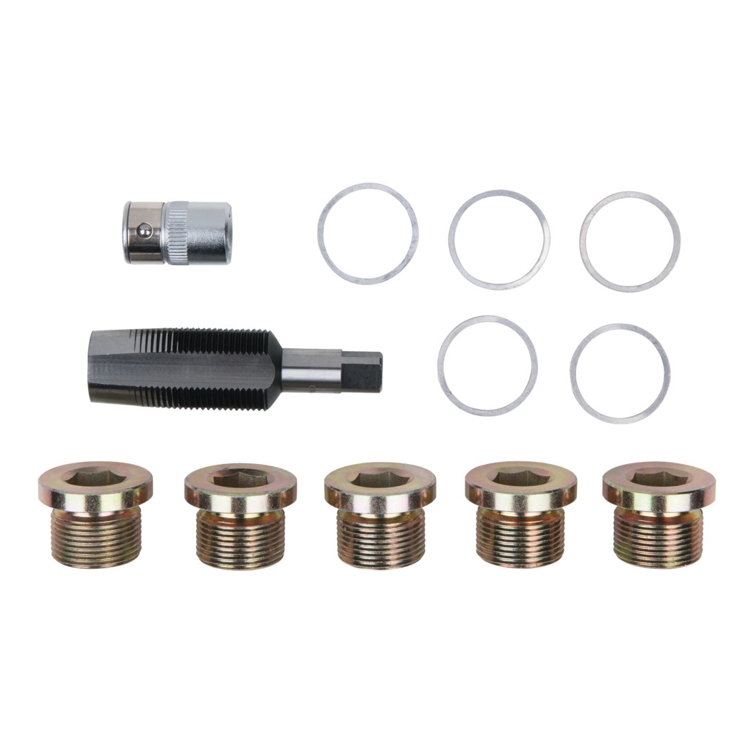 KS Tools Kit de réparation pour bouchons de vidange, 12 pcs. M24x1,5