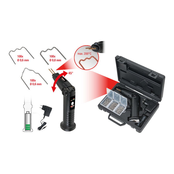 KS Tools Kit de reparation pour plastique (sans fil), 302 pcs.