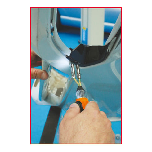 KS Tools Kit di riparazione della plastica ricaricabile, 134pz.