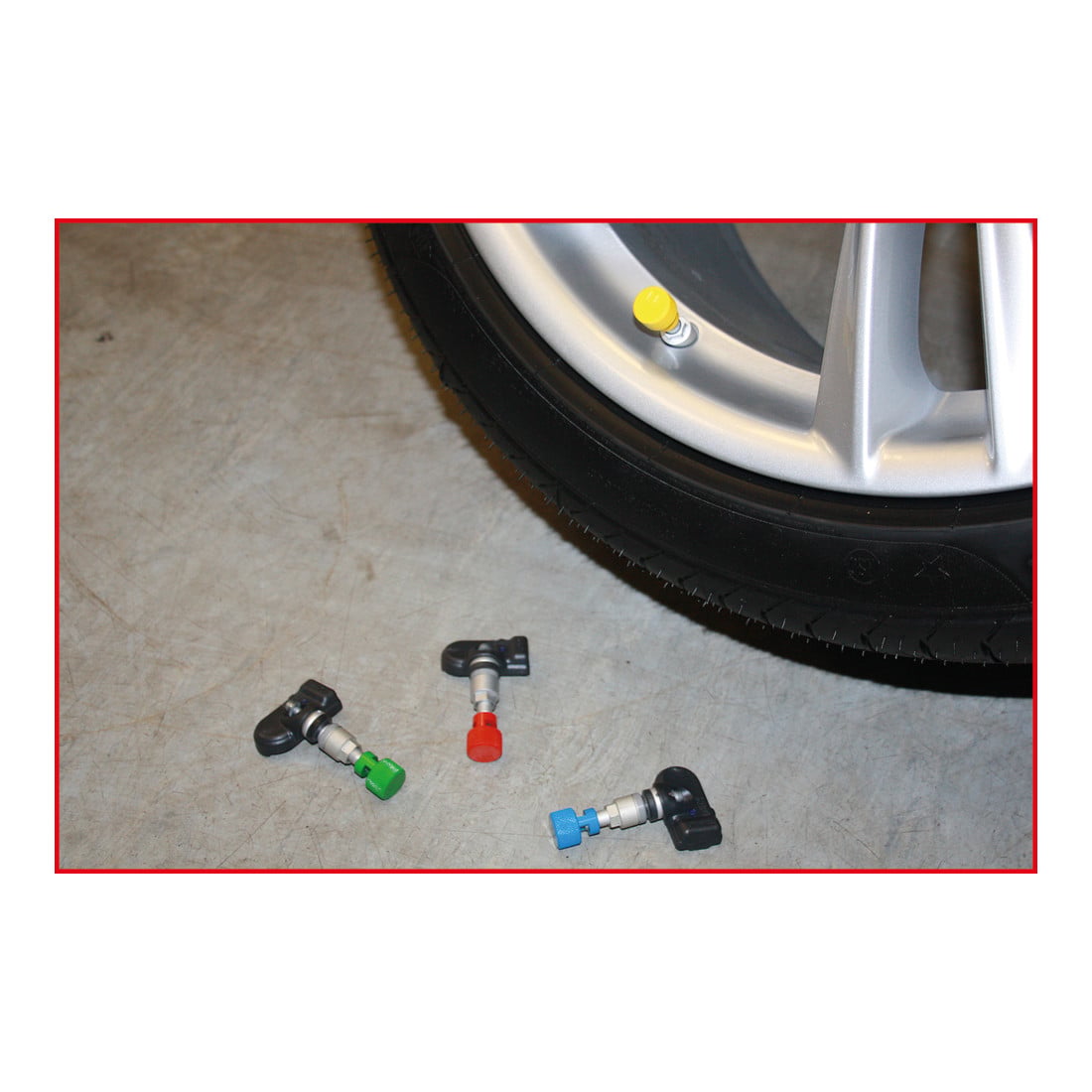 KS Tools Kit di sgonfiaggio pneumatici RDKS/TPMS, blu, posteriore destro