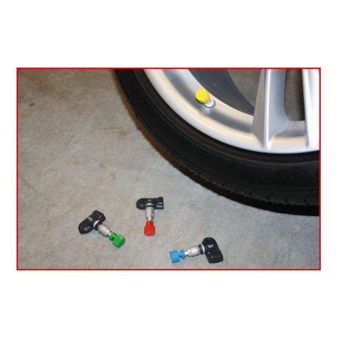 KS Tools Kit di sgonfiaggio pneumatici RDKS/TPMS, rosso, anteriore destro
