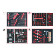 KS Tools : kit d'insertion universel pour 4 tiroirs avec 251 outils de qualité-1