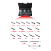 KS Tools Kit outils de base pour amortisseurs, 18 pcs