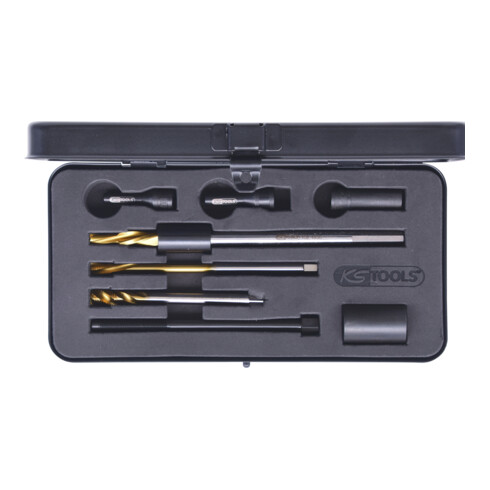 KS Tools Kit universale di foratura per candelette M10 x 1,25