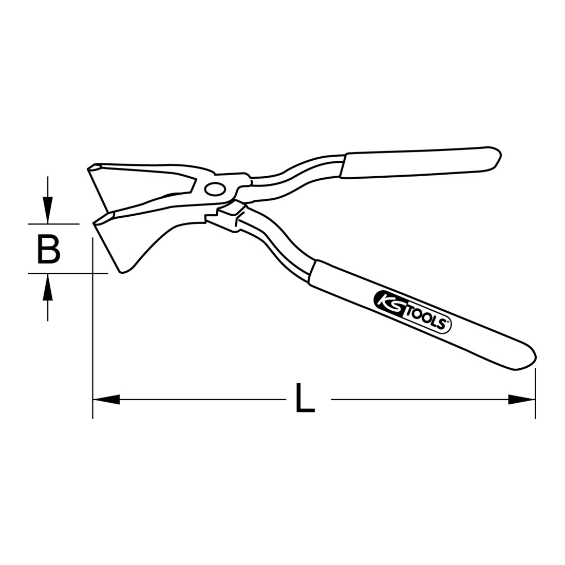 KS Tools klaptang, 260 mm