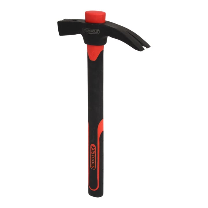KS Tools Klauenhammer mit Fiberglasstiel, 700g