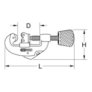 KS Tools Klein-Rohrabschneider, 3-30mm-4