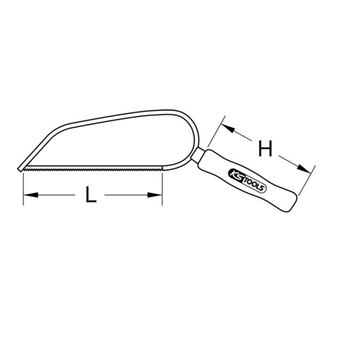 KS Tools Kleinhandsäge, 150mm