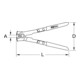 KS Tools klemtang met oorbevestiging, 260mm