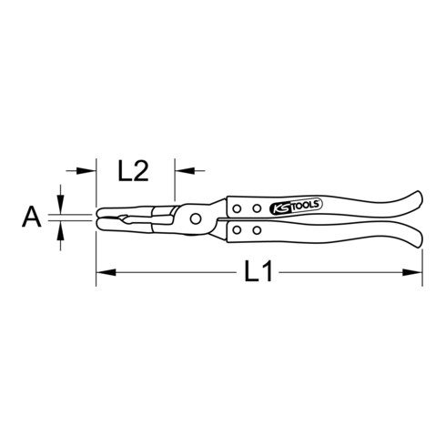 KS Tools klepsteel afdichting tang, 275mm