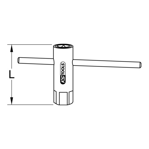 KS Tools knevel voor verlenging, 200mm