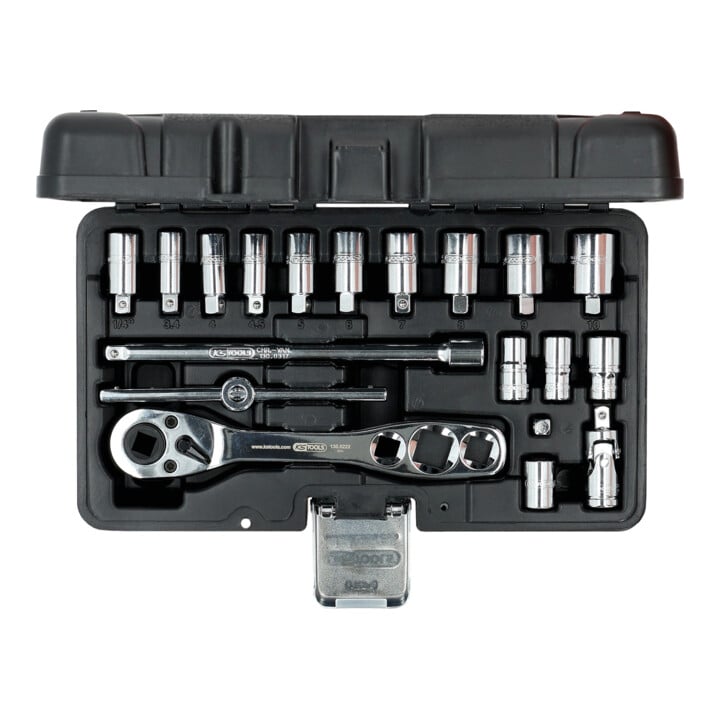 KS Tools koeltechniek dopsleutelset, 19-delig.