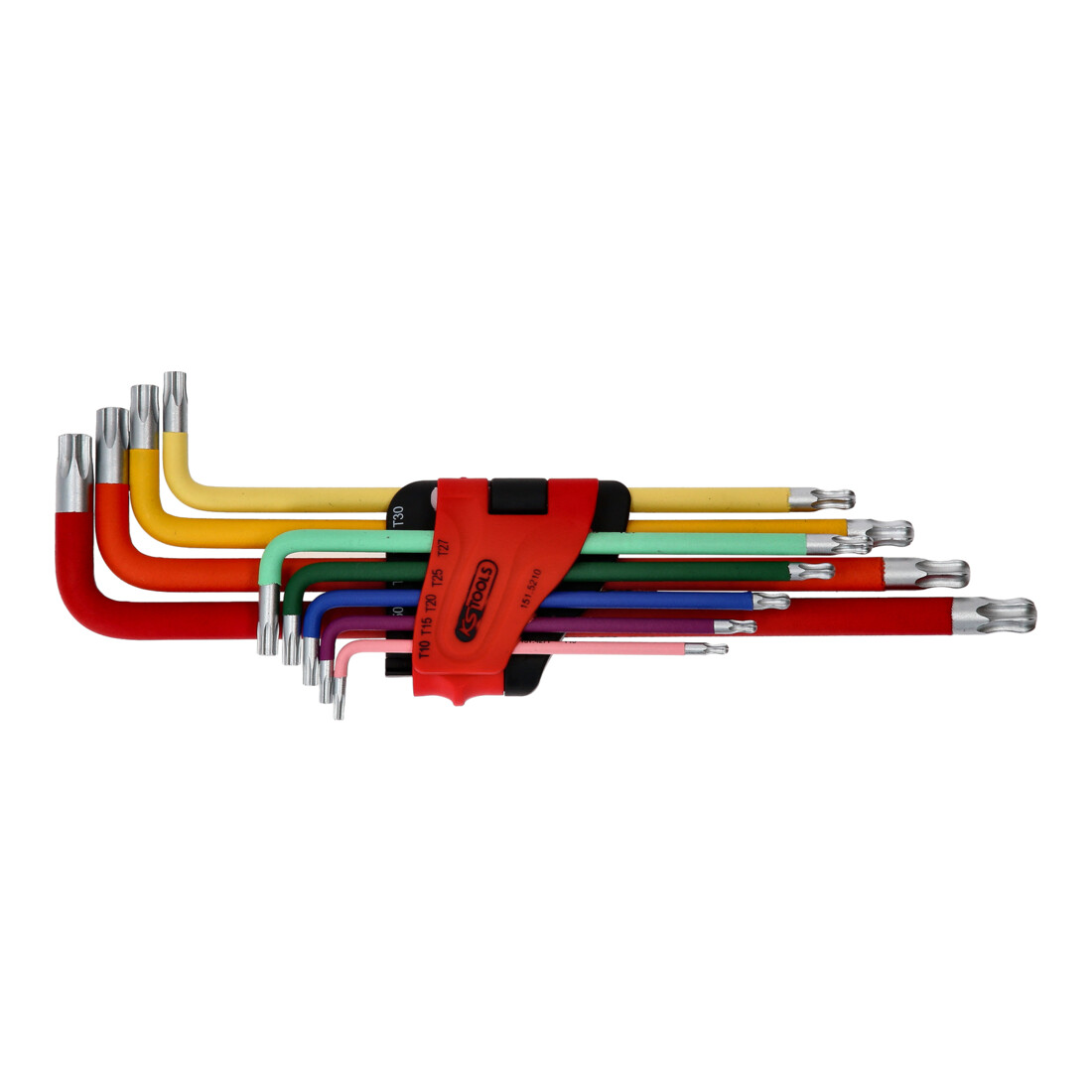 KS Tools kogel TX L-sleutelset, extra lang, 9-delig.