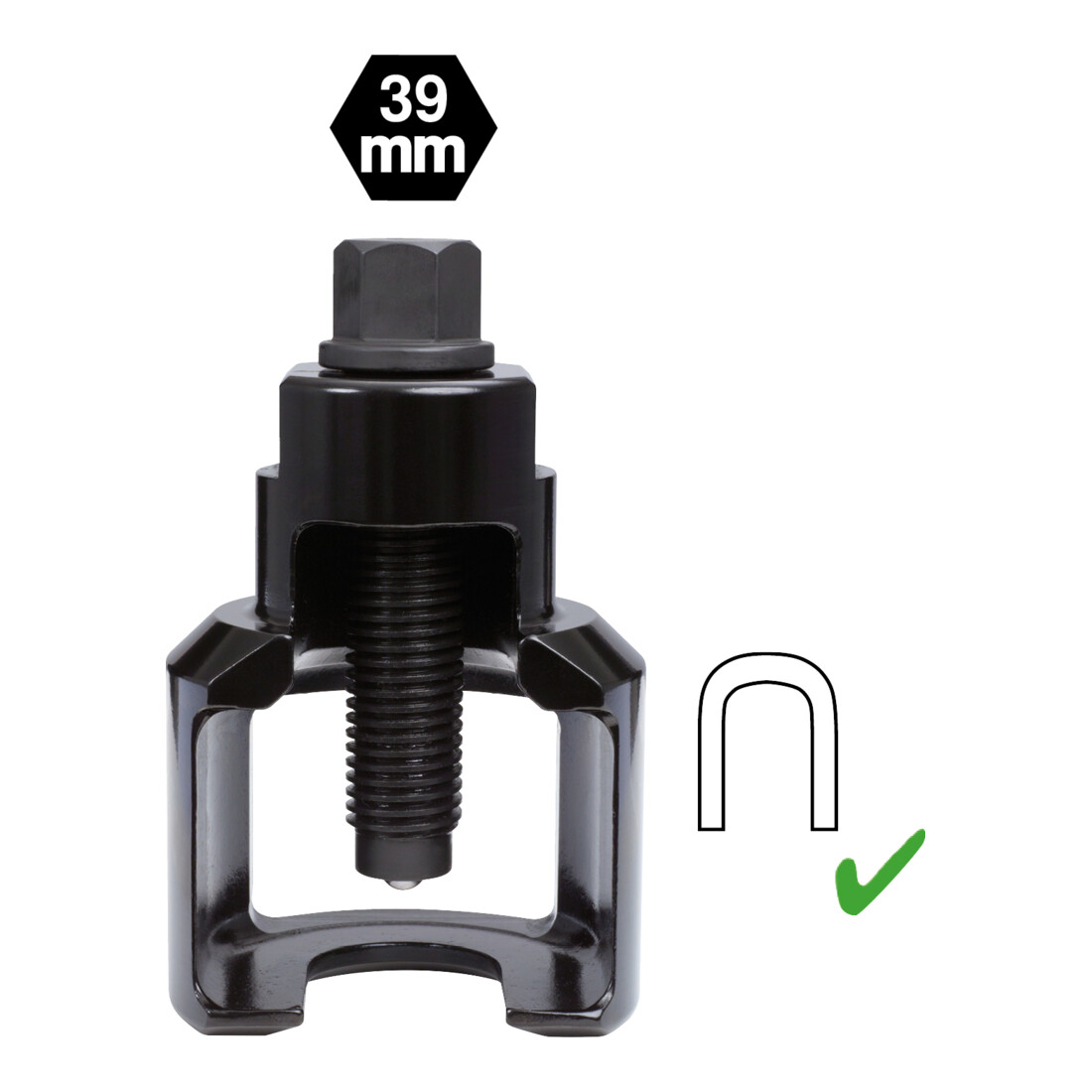 KS Tools kogelgewrichtstrekker VIBRO-IMPACT met venster