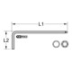 KS Tools kogelkop inbussleutel gefosfateerd, lang, 4mm
