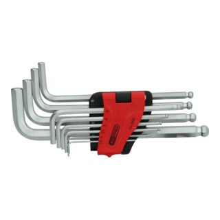 KS Tools kogelronde zeskant dopsleutelset, lang, metrisch, 10-delig.