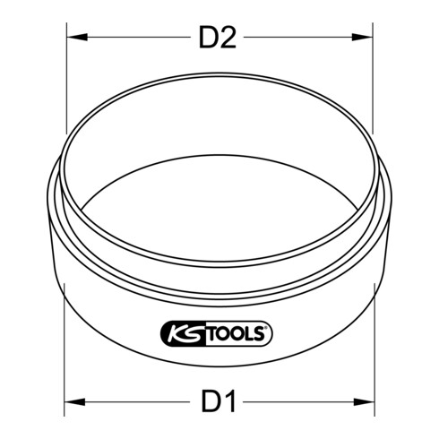KS Tools Kolbenring-Einbauhilfe für DAF, 137,0 mm