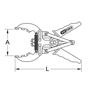 KS Tools Kolbenring-Zange