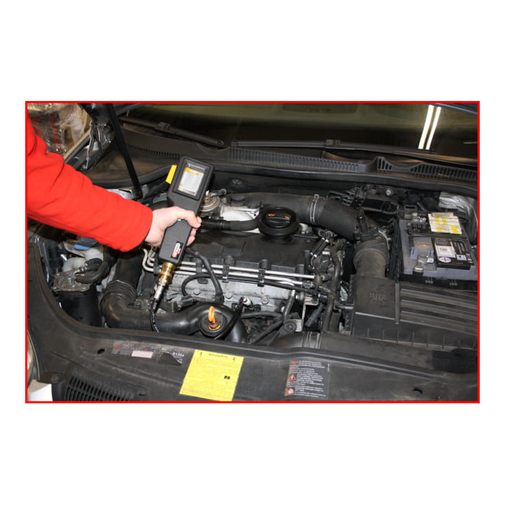 KS Tools Kompressions-Druckprüfgerät für Dieselmotoren mit Diagrammschreiber, 53-teilig