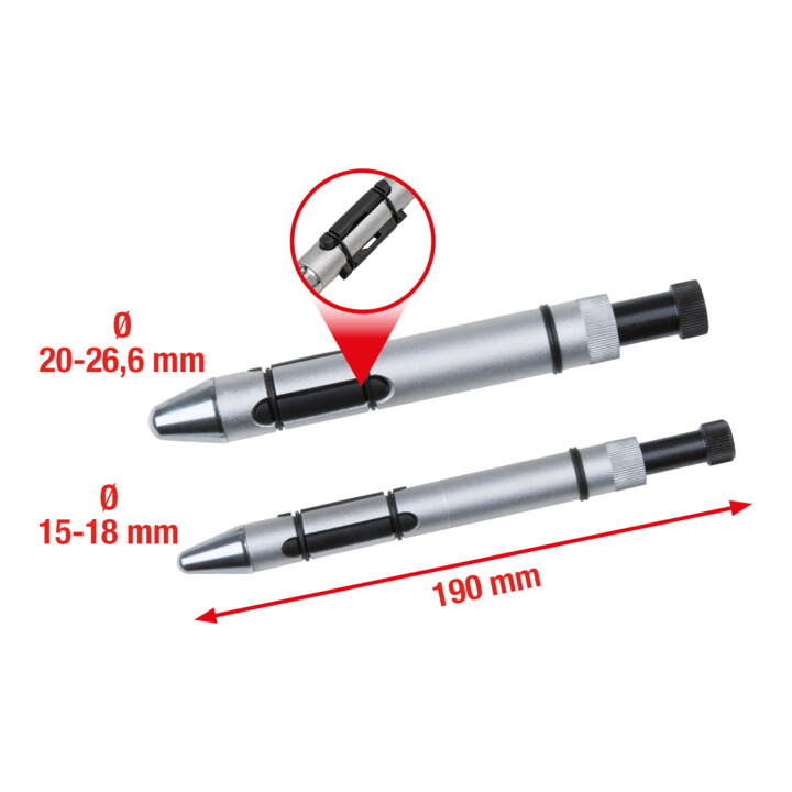 KS Tools koppelingscentreerpenset Ø 15,0 - 26,6 mm, 2-delig