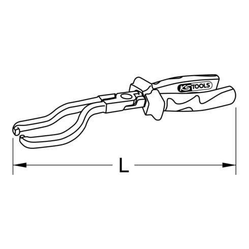 KS Tools Kraftstoffleitungs-Zange