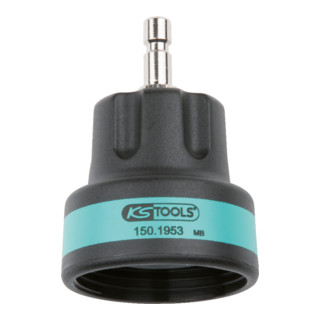 KS Tools Kühlsystem-Bajonettadapter, #18, IG M46x3, türkis