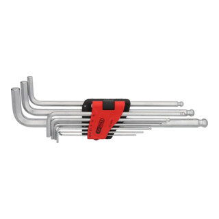 KS Tools Kugelkopf-Innensechskant-Winkelstiftschlüssel-Satz,XL,9 