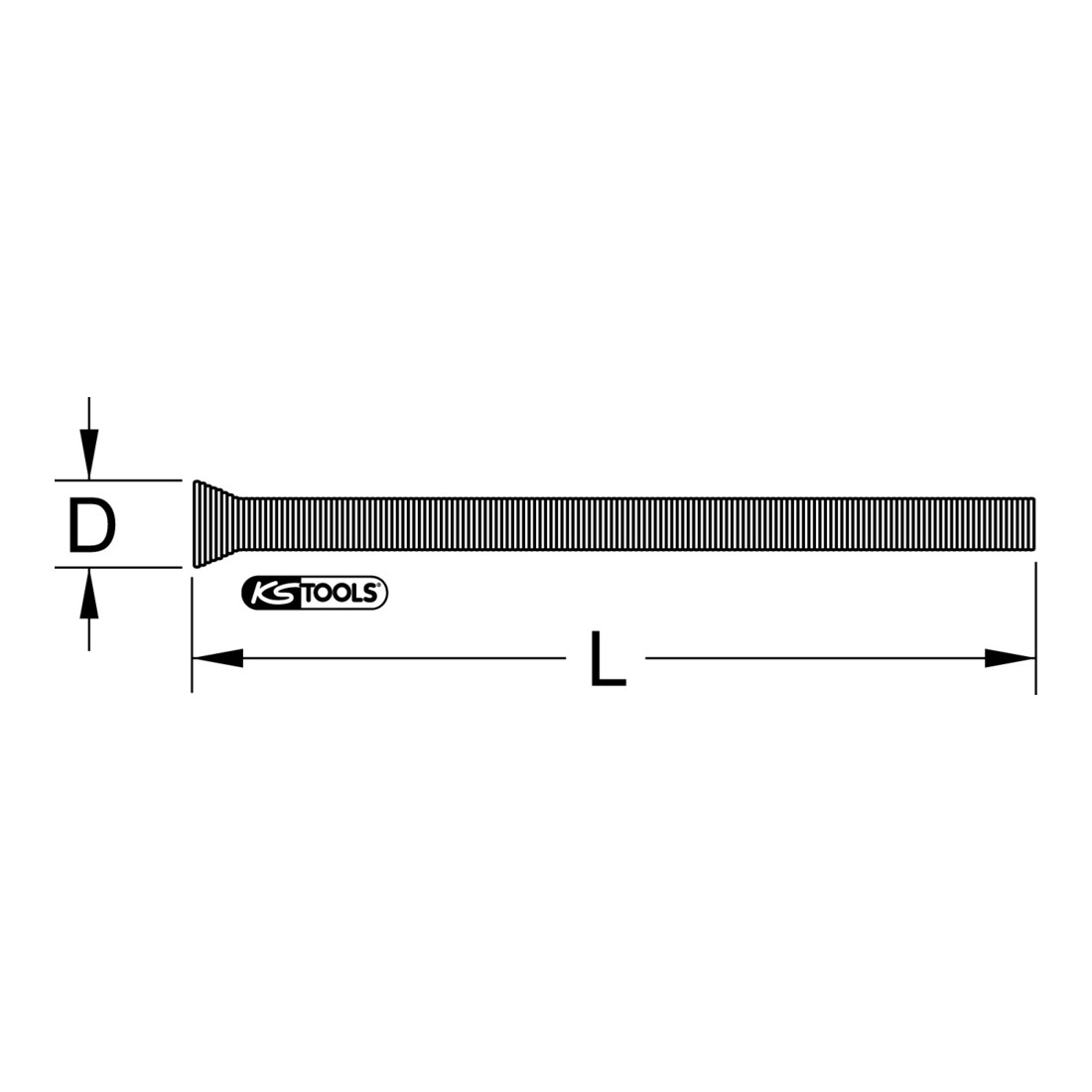 KS Tools Kupferrohr-Außenbiegefeder, Zoll