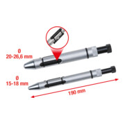 KS Tools Kupplungs-Zentrierdorn-Satz Ø 15,0 - 26,6 mm, 2-teilig