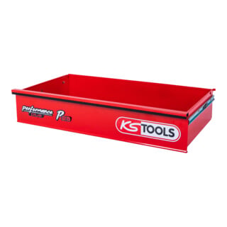 KS Tools lade met logo en kogellagergeleiding voor werkplaatswagen P25, 755x398x145 mm