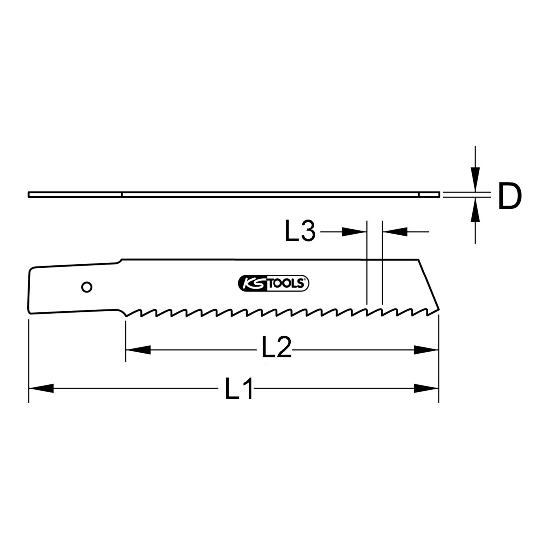 KS Tools Lama per sega a gattuccio Rems, HSS bi-metallo, 5pz.